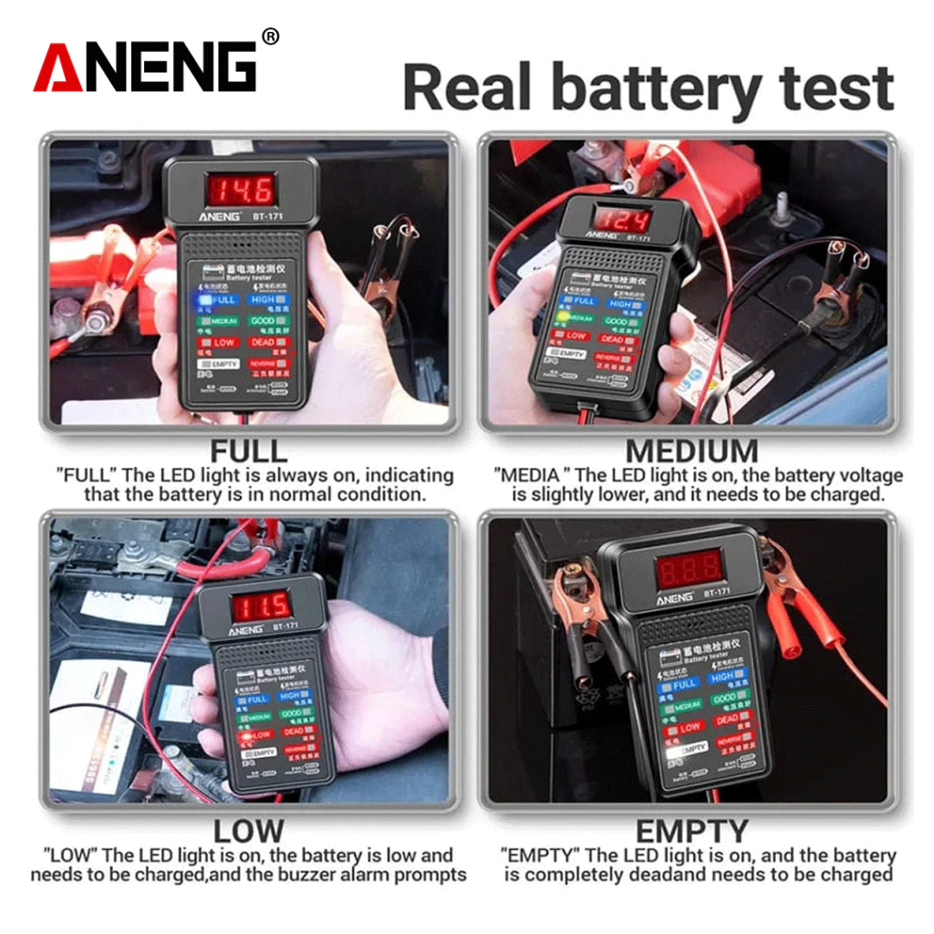 Aneng BT171 Panel Indicator Battery Tester - BOXALOTA