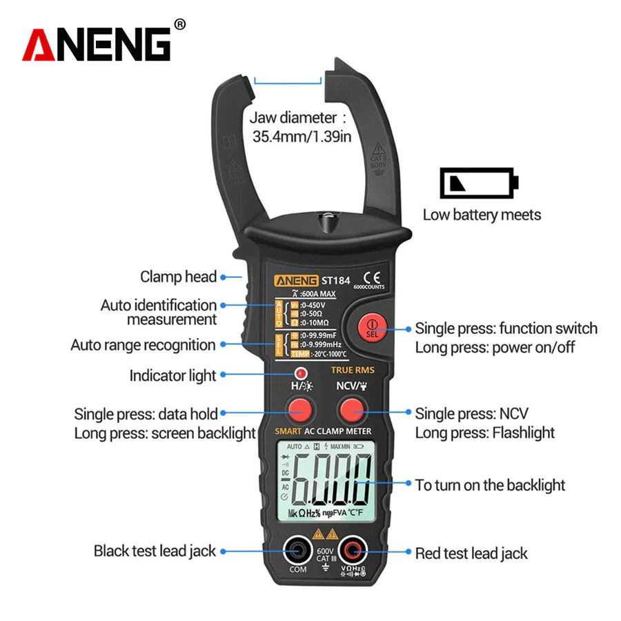 ST184 Clamp Meter - BOXALOTA