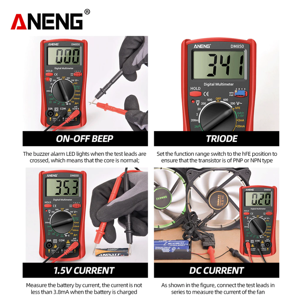 Aneng DM850 is a professional digital multimeter - BOXALOTA