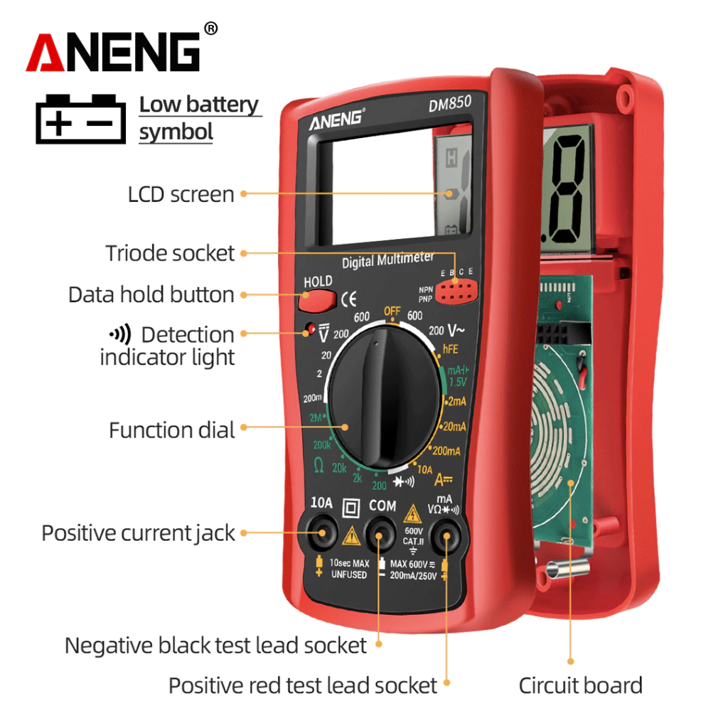 Aneng DM850 is a professional digital multimeter - BOXALOTA