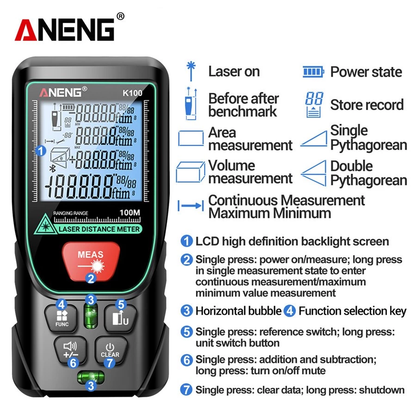 Aneng K100 is a smart digital laser - BOXALOTA