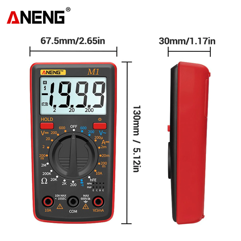 M1 Digital Multimeter is a versatile voltage tester - BOXALOTA