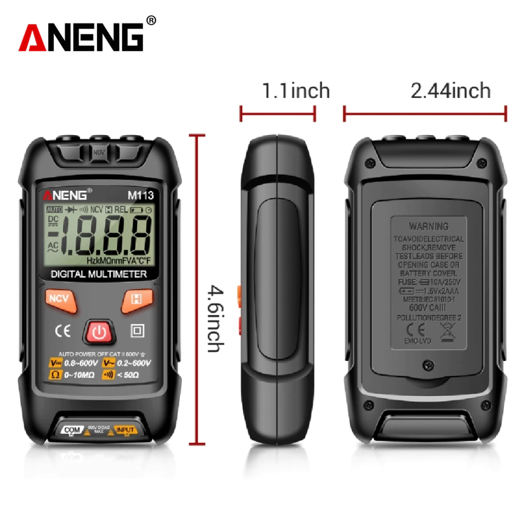 Aneng M113 Mini Digital Multimeter - BOXALOTA