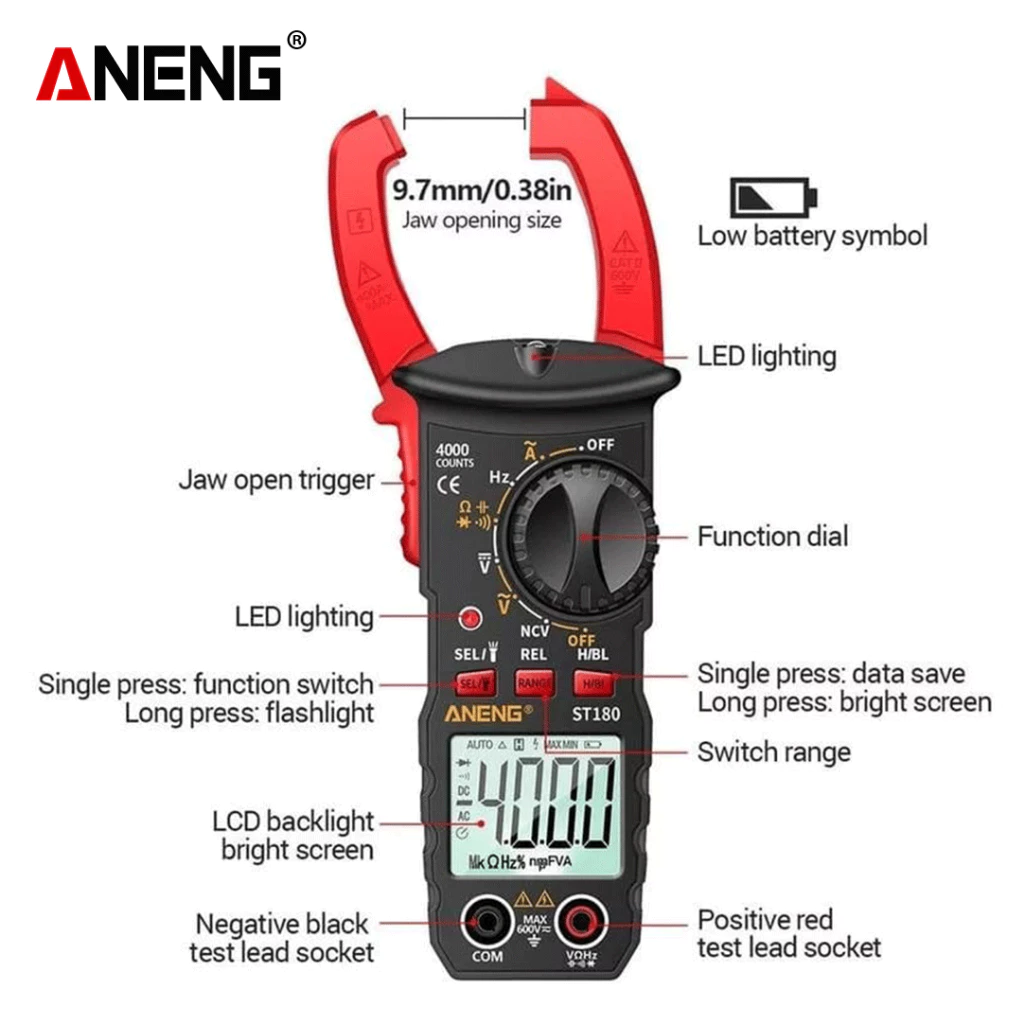 ST180 Clamp Meter is a digital multitasker - BOXALOTA