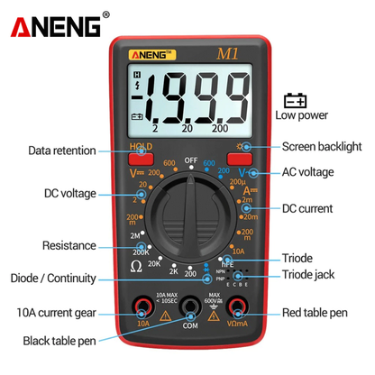 M1 Digital Multimeter is a versatile voltage tester - BOXALOTA