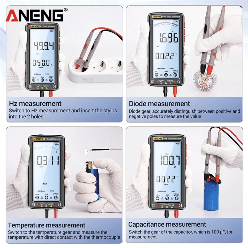 Aneng 681 Pro Smart Digital Multimeter - BOXALOTA