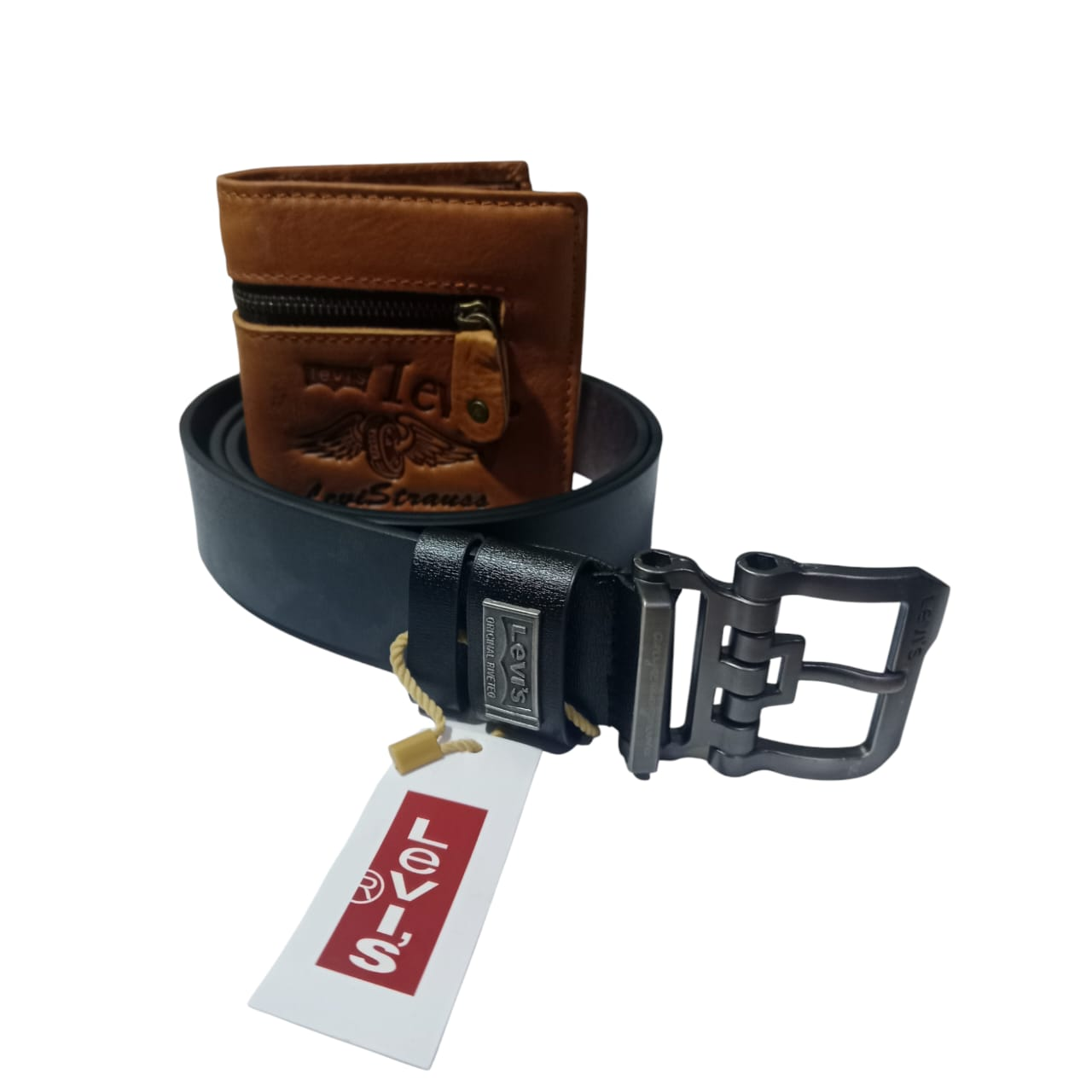 Levi's Mens Wallet And Belt - BOXALOTA